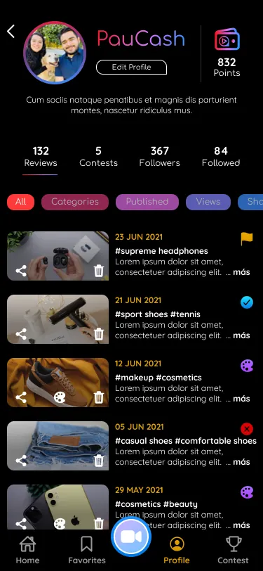 Sellar — Red social de reviews en video — captura 3
